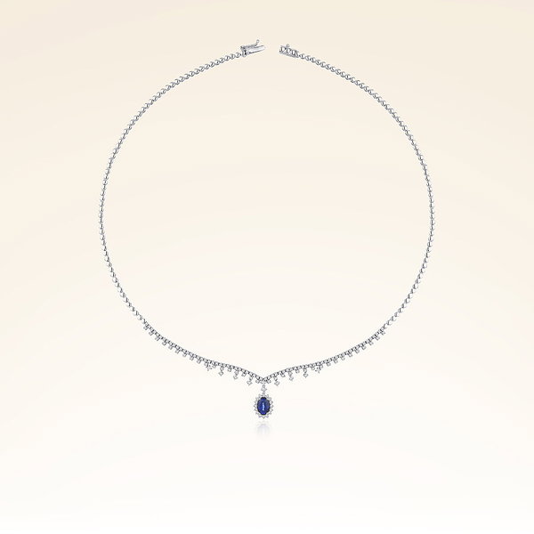 4,38 Karat Pırlantalı Safir Set - Pare Pırlanta