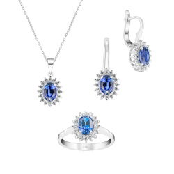 4,89 Karat Safir Pırlanta Set - PRS0006 - 1