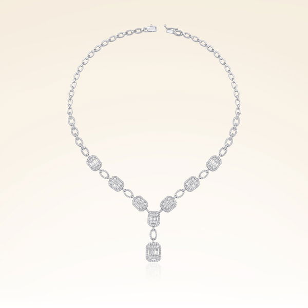 5,11 Karat Pırlantalı Baget Gerdanlık - Pare Pırlanta