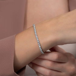 5,76 Karat Suyolu Pırlanta Bileklik - PR00867 - 4