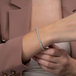5,76 Karat Suyolu Pırlanta Bileklik - PR00867 - 3