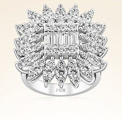 6,14 Karat Pırlanta Baget Set - 5
