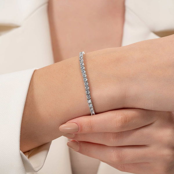 7,74 Karat Suyolu Pırlanta Bileklik - Pare Pırlanta