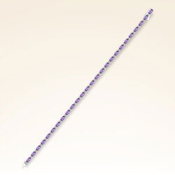 8,25 Karat Pırlanta Ametist Bileklik - 2