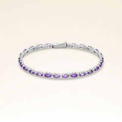 8,25 Karat Pırlanta Ametist Bileklik - 1