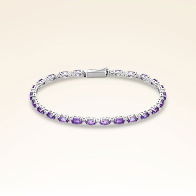 8,25 Karat Pırlanta Ametist Bileklik - Pare Pırlanta