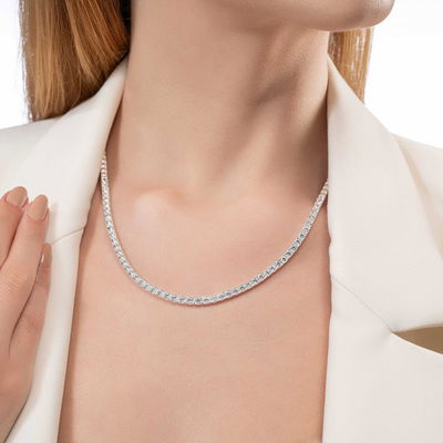 8,37 Karat Suyolu Pırlanta Gerdanlık - Pare Pırlanta