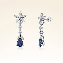 9,51 Karat Pırlantalı Safir Set - 4