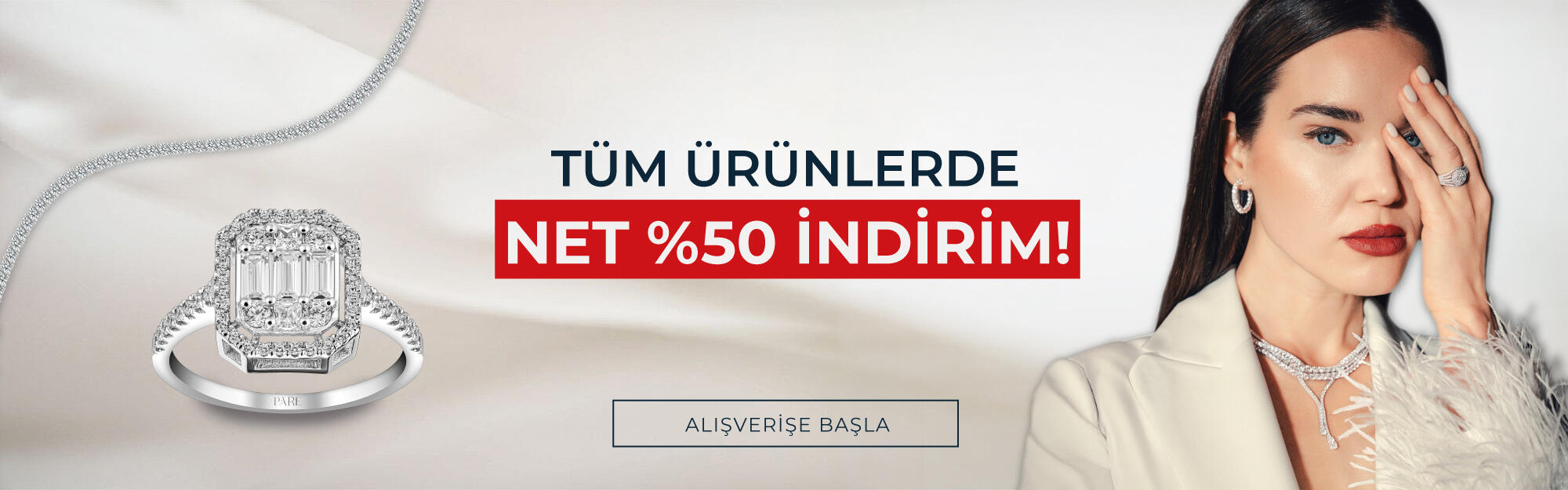 Tüm Ürünlerde %50 İndirim