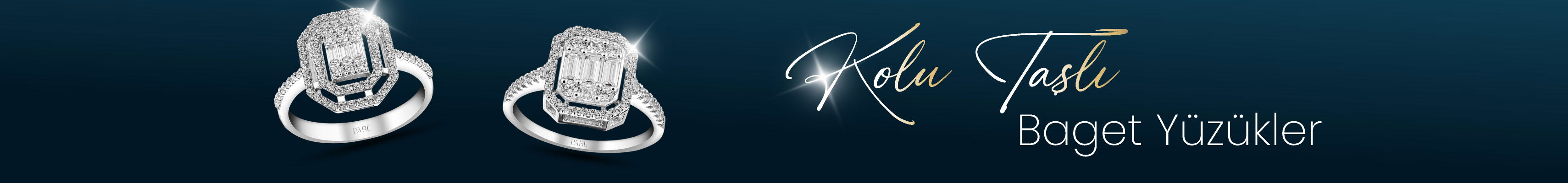 Kolu Taşlı Baget Yüzük