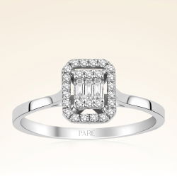 0,18 Karat Baget Pırlanta Yüzük - PR00932 - 1