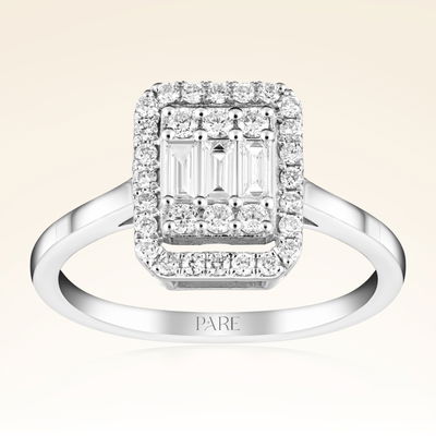 0,47 Karat Baget Pırlanta Yüzük - Pare Pırlanta