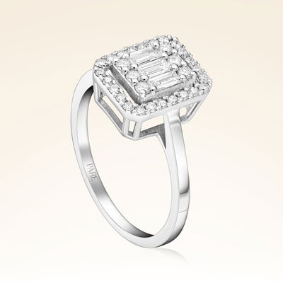 0,47 Karat Baget Pırlanta Yüzük - Pare Pırlanta