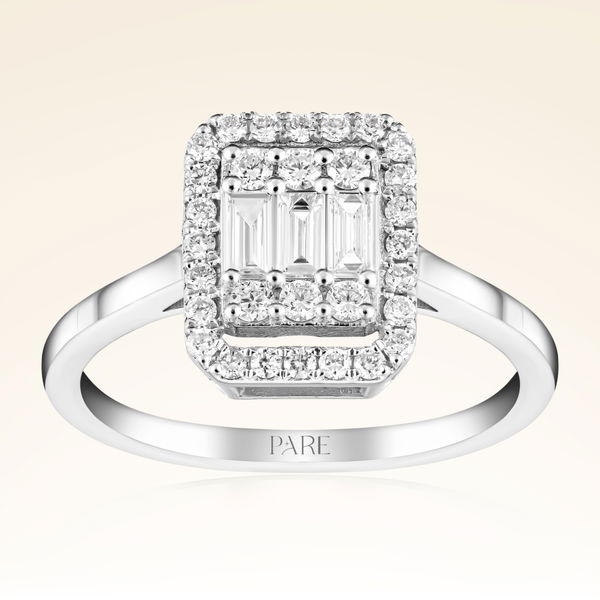 0,47 Karat Baget Pırlanta Yüzük - Pare Pırlanta