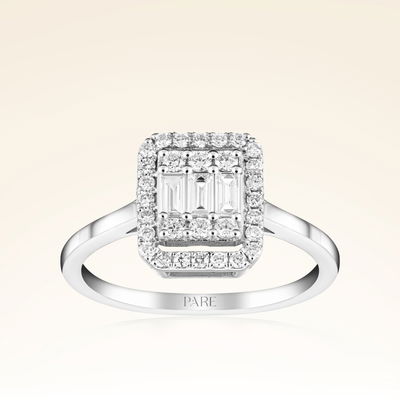 0,47 Karat Baget Pırlanta Yüzük - Pare Pırlanta