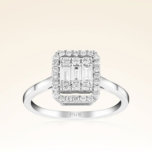 0,47 Karat Baget Pırlanta Yüzük - Pare Pırlanta