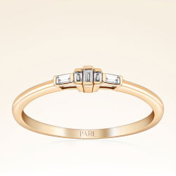 0,05 Karat Baget Pırlanta Yüzük - PR01087 - 1