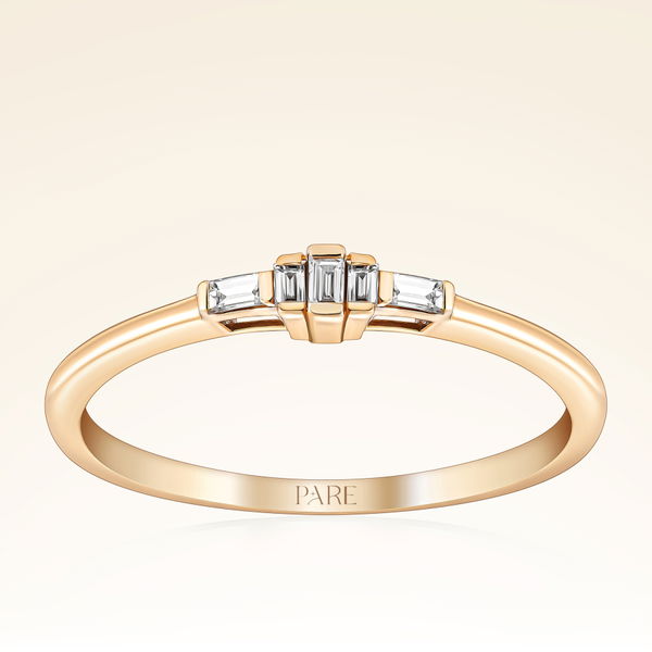 0,05 Karat Baget Pırlanta Yüzük - Pare Pırlanta