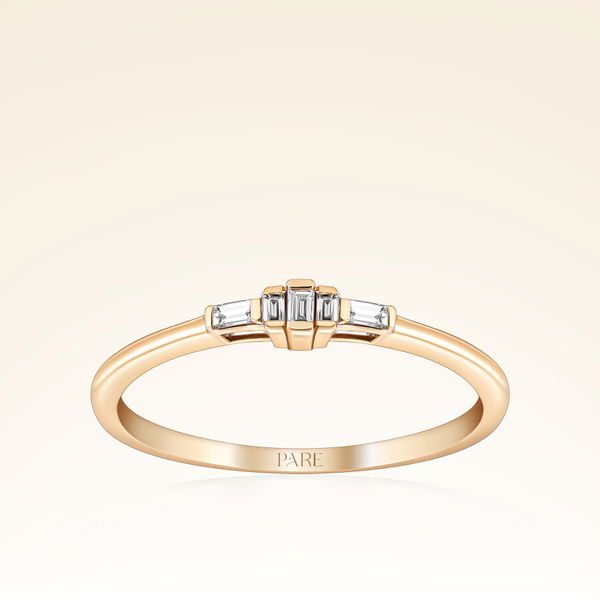 0,05 Karat Baget Pırlanta Yüzük - Pare Pırlanta