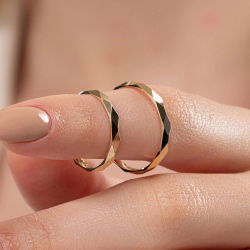 Baklava Desenli Erkek Alyans - 3