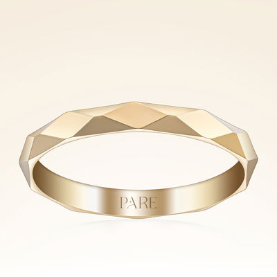 Baklava Desenli Kadın Alyans - Pare Pırlanta