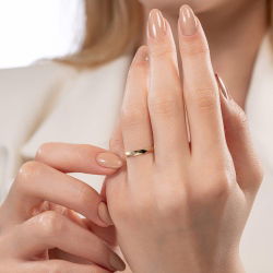 Baklava Desenli Kadın Alyans - 2