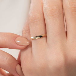 Baklava Desenli Kadın Alyans - 3