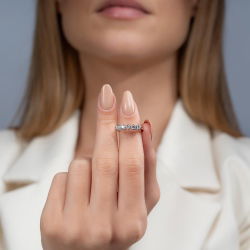 0,50 Karat Beştaş Pırlanta Yüzük - 3