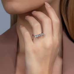 0,50 Karat Beştaş Pırlanta Yüzük - 3