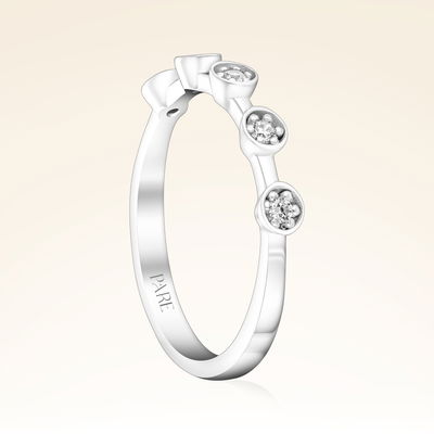 0,09 Karat Fantezi Beştaş Pırlanta Yüzük - Pare Pırlanta