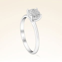 0,16 Karat Tektaş Pırlanta Yüzük - 2