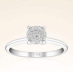 0,16 Karat Tektaş Pırlanta Yüzük - 1