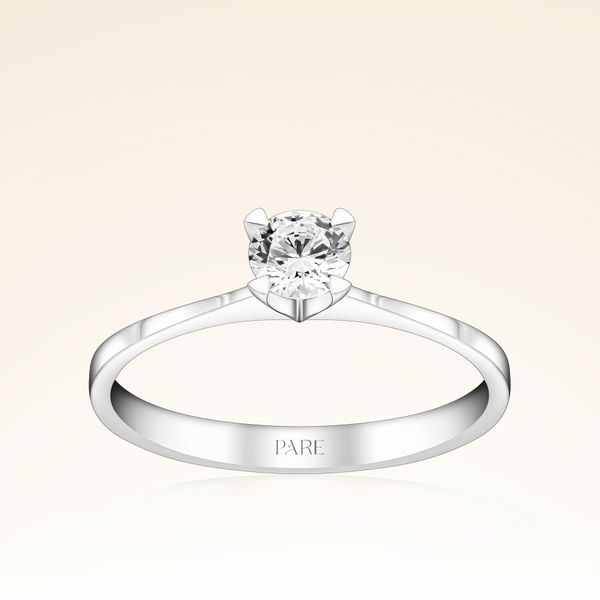 D Renk 0,30 Karat GIA Sertifikalı Tektaş Pırlanta Yüzük - Pare Pırlanta