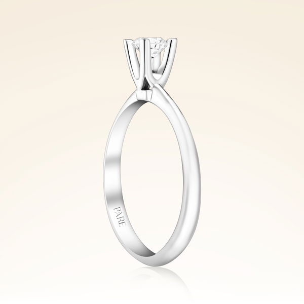 D Renk 0,30 Karat HRD Sertifikalı Tektaş Pırlanta Yüzük - Pare Pırlanta