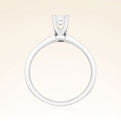 D Renk 0,30 Karat HRD Sertifikalı Tektaş Pırlanta Yüzük - 3