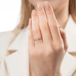 D Renk 0,30 Karat HRD Sertifikalı Tektaş Pırlanta Yüzük - 4