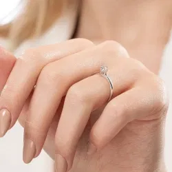 D Renk 0,30 Karat HRD Sertifikalı Tektaş Pırlanta Yüzük - 6