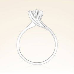 D Renk 0,30 Karat HRD Sertifikalı Tektaş Pırlanta Yüzük - 3