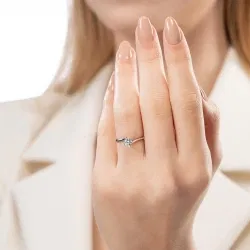 D Renk 0,30 Karat HRD Sertifikalı Tektaş Pırlanta Yüzük - 4