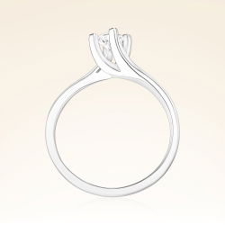 D Renk 0,30 Karat HRD Sertifikalı Tektaş Pırlanta Yüzük - 3