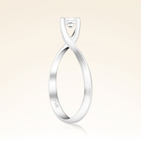 D Renk 0,30 Karat HRD Sertifikalı Tektaş Pırlanta Yüzük - Pare Pırlanta