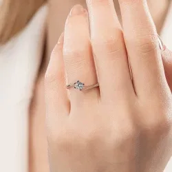 D Renk 0,30 Karat HRD Sertifikalı Tektaş Pırlanta Yüzük - 6