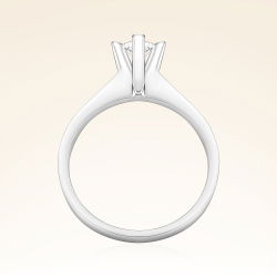 D Renk 0,30 Karat HRD Sertifikalı Tektaş Pırlanta Yüzük - 3
