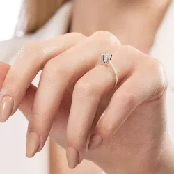 D Renk 0,30 Karat HRD Sertifikalı Tektaş Pırlanta Yüzük - 6