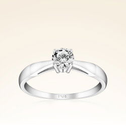 D Renk 0,40 Karat HRD Sertifikalı Tektaş Pırlanta Yüzük - 1