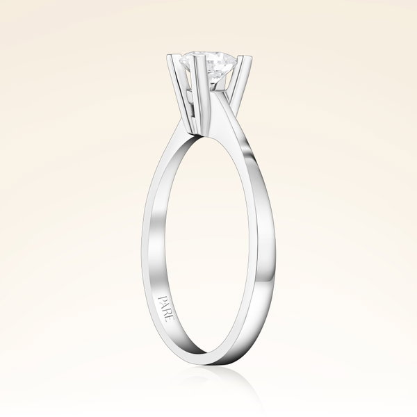 D Renk 0,40 Karat HRD Sertifikalı Tektaş Pırlanta Yüzük - Pare Pırlanta