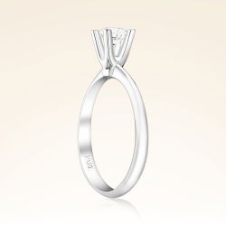 D Renk 0,40 Karat HRD Sertifikalı Tektaş Pırlanta Yüzük - 2