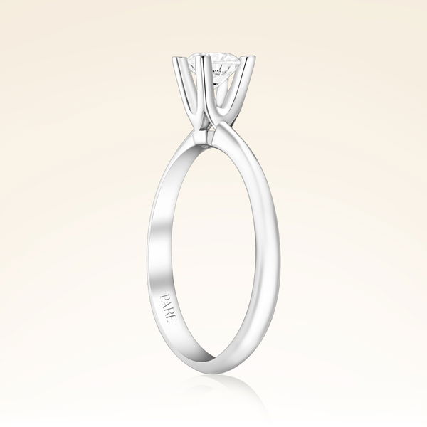 D Renk 0,40 Karat HRD Sertifikalı Tektaş Pırlanta Yüzük - Pare Pırlanta