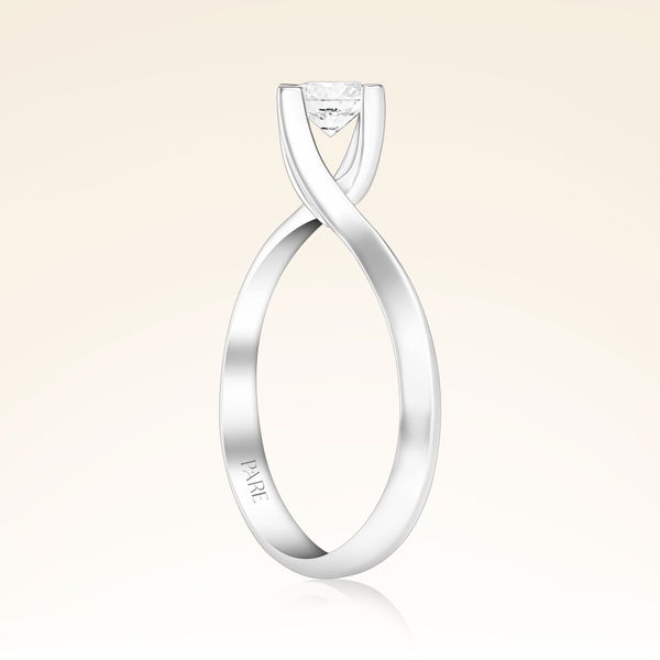 D Renk 0,40 Karat HRD Sertifikalı Tektaş Pırlanta Yüzük - Pare Pırlanta