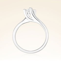 D Renk 0,40 Karat HRD Sertifikalı Tektaş Pırlanta Yüzük - 3